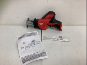 Milwaukee M12 Cordles Hackzall Reciprocating Saw, No Battery, E-Commerce Return, Sold as is