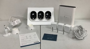 Arlo 3 Security Camera System, Missing Camera Charging Cable, E-Commerce Return, Sold as is
