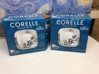 Lot of (2) Corelle Boutique 16 Piece Dinnerware Set. Both Sets Incomplete. See Pictures