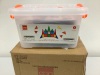 32-Piece Multicolor Magnetic Tile Bucket
