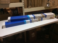 Lot of (2)&nbsp;Real Simple Cordless Top-Down Bottom-Up 35-Inch x 72-Inch Cellular Shades in Polar. Appear New