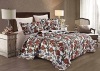 Virah Bella Collection King Size 3 Piece Printed Quilt Set. Appears New