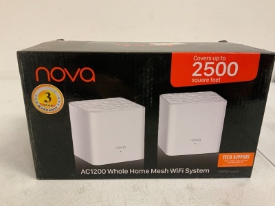 Nova Whole Home Mesh WiFi System, Appears New, Sold as is