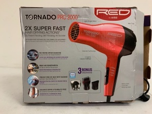 Red Tornado Pro2000 Hair Dryer, E-Commerce Return, Sold as is