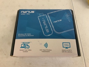 Nyrius Wireless HD Video Transmitter/ Receiver, E-Commerce Return, Sold as is