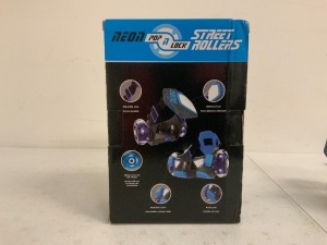 Neon Pop n Lock Street Rollers, Appears New, Sold as is