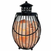 Himalayan Glow&nbsp;10.8 in. Ionic Crystal Natural Salt Lantern. Appears New