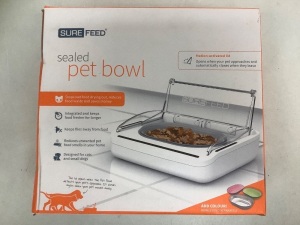 SureFeed Sealed Pet Bowl, Appears New, Sold as is, Retails for $64