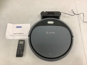 Coredy Robot Vacuum, Powers Up, E-Commerce Return, Sold as is