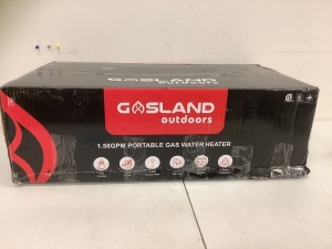 Gasland Outdoors Portable Gas Water Heater, Retail $169.98, E-Commerce Return, Sold as is