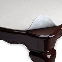 Ultimate Luxury Hotel Collection Deluxe Cushioned Vinyl Table Pad in Ivory with Flannel Backing. 52" x 90". Appears New.