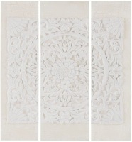Madison Park Mandala Park 3-Piece Canvas Wall Art Set in White. Appears New