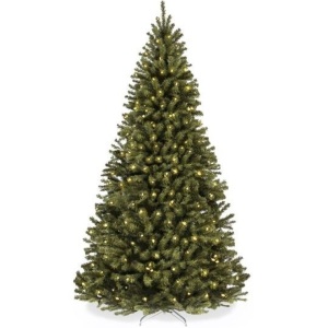 Pre-Lit Artificial Spruce Christmas Tree w/ Incandescent Lights - 6ft