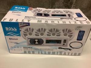 Boss Audio AM/FM MP3 Mechless Receiver with Bluetooth and 4 Speakers