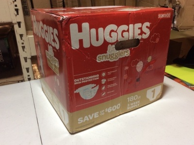 Huggies Lite Snugglers Diapers. Size 1. 180 Count. Appears New. 