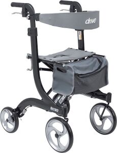 Drive Medical Nitro Euro Style Rollator Walker, Tall Height