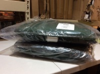 Lot of (2) Outdoor Living Chair Cushions. Forest Green Color. 19.5 x 19 x 3. Appear New