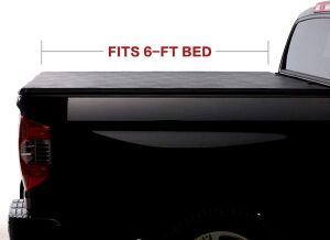 North Mountain Soft Vinyl Roll Up Tonneau Cover, Compatible with 1994-2003 S10/GMC Sonoma 96-00 Hombre 6ft Fleetside Bed