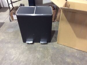 Dual Compartment Step Trash Can 