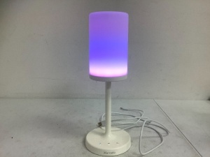 Marrado Bedside Color Changing Lamp w/ Bluetooth Speaker, Works, E-Commerce Return, Sold as is