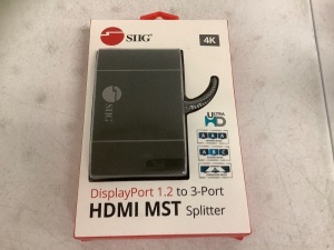 SIIG 3 Port DisplayPort HDMI MST Hub 4K, Appears New, Sold as is