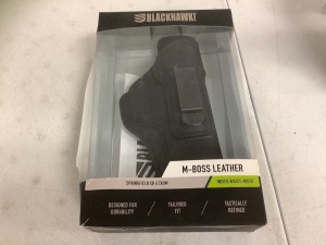 Blackhawk M-Boss Leather Holster, E-Commerce Return, Sold as is