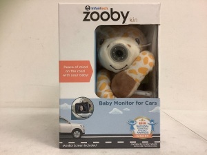 Zooby Kin Baby Monitor for Cars, E-Commerce Return, Sold as is