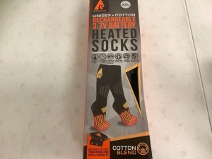 Action Heat Rechargeable Heated Socks, XXL, Missing Battery Pack, E-Commerce Return, Sold as is