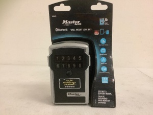 MasterLock Bluetooth Wall Mount Lock Box, Works, Appears New, Sold as is