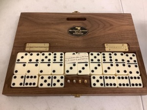 Alex Cramer Domino Set, Appears New, Sold as is