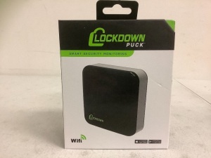 Lockdown Puck Smart Security Monitoring, Appears New, Sold as is