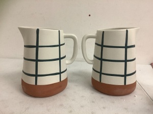 Lot of (2) Hearth and Hand Pitchers, Appears New, Sold as is