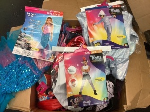 Box of Childrens Miscellaneous Costumes, E-Commerce Return, Sold as is