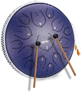 14 Inch 15 Note Steel Tongue Drum Qingshi Percussion Instrument Lotus Hand Pan Drum