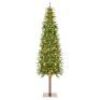 6' Pre-Lit Artificial Alpine Slim Pencil Christmas Tree w/ LED Lights, Stand