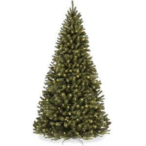 Pre-Lit Artificial Spruce Christmas Tree w/ Incandescent Lights - 7.5ft