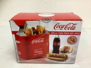 Nostalgia Coca Cola Pop Up Hot Dog Toaster, E-Commerce Return, Sold as is