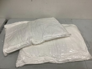 Lot of (2) Beckham Gel Fiber Pillows, Appears New, Sold as is