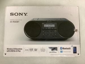 Sony Wireless CD Boombox, Appears New, Sold as is