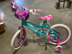 Ozone 500 Girls' Mysterious 18 in Bicycle - One Training Wheel is Bent 