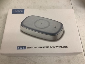 Lecone Wireless Charging & UV Sterilizer, E-Commerce Return, Sold as is