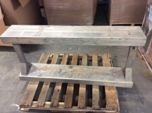 Large Console Table. Grey. Appears New