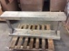 Large Console Table. Grey. Appears New