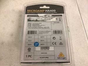 Micro Amp HA400, E-Commerce Return, Sold as is