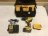 DeWalt 20V Drill with (2) 20V XR 5ah Batteries and Charger. Like New