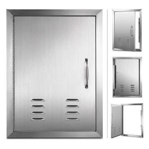 VEVOR 14x20 Inch BBQ Access Door Stainless Steel Vertical Single Door