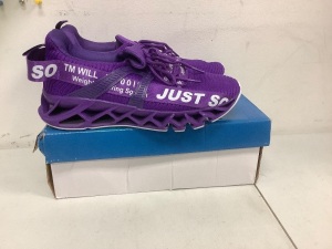 Just So So Purple Tennis Shoes, Size 6.5, Not Sure if Mens or Womens, E-Comm Return