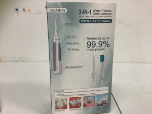 2 in 1 Water Flosser/Electric Toothbrush, Powers Up, E-Commerce Return, Sold as is