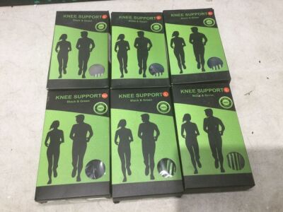 Lot of (6) Steiert Global Market Compression Knee Sleeves, Large 