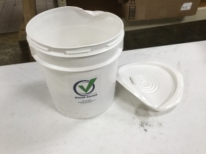 Bucket of Primetech Boom Saver Concrete Retardant.